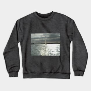 Sailing Under Clouded Sky Crewneck Sweatshirt